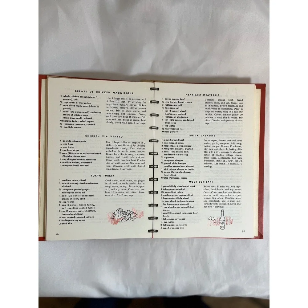Vtg Campbells Soup Cookbook Set Cooking With Soup & Easy Ways To Delicious Meals
